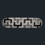 African Mudcloth Textile with Geometric Patterns Skateboard<br><div class="desc">This print was made by Norman Wyatt,  Jr. in the style of an African mudcloth. The mudcloth textile originated in Mali and is a sign of cultural identity. Display your love of global culture and geometric patterns by purchasing this print!</div>