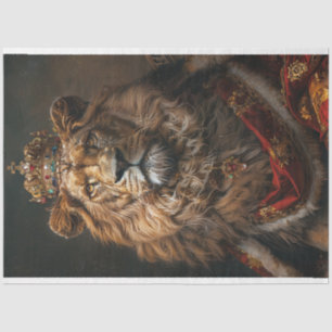 African Nobel Lion King Decoupage Tissue Paper