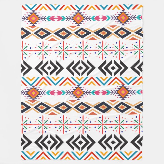 African Ornaments Fleece  Blanket, Large 60" x 80" Blanket (Front)