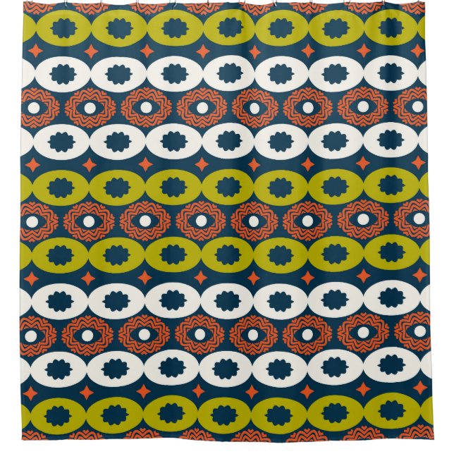 African Oval Shapes: Colourful Seamless. (Front)