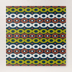 African Oval Shapes: Colourful Seamless. Jigsaw Puzzle