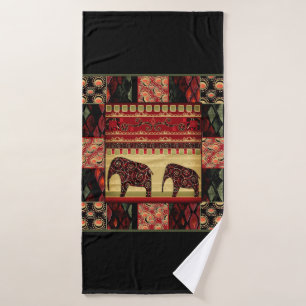 African patchwork bath towel