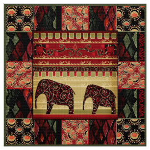 African patchwork fabric