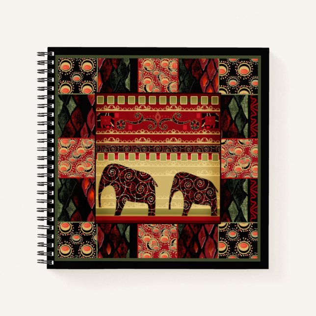 African patchwork notebook (Front)