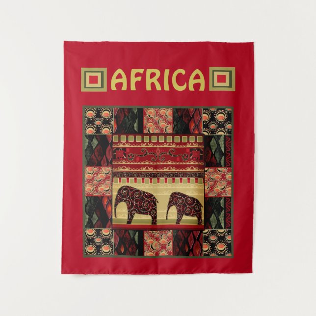 African patchwork  tapestry (Front)