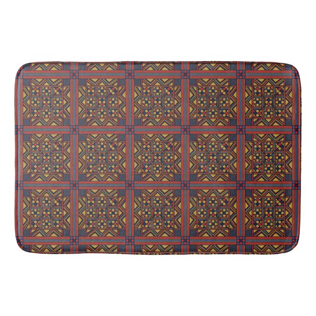 African Pattern Bath Mat (Front)