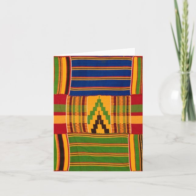 African Pattern Blank Card (Front)