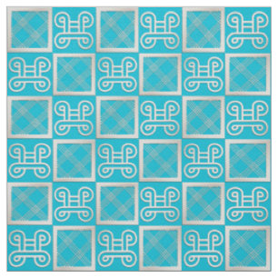 african  pattern con Adinkra simbols Fabric