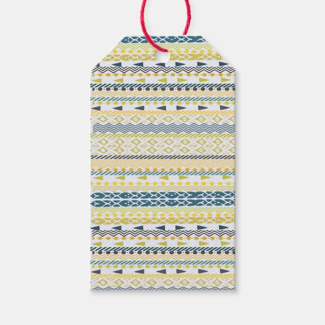 African Pattern Gift Tag (Front)