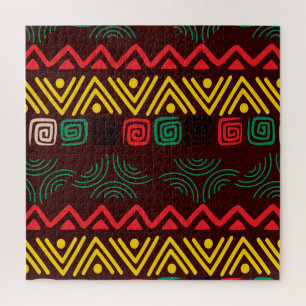 African pattern jigsaw puzzle