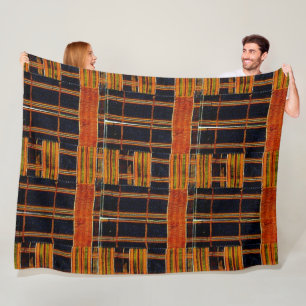 African Pattern Print Fleece Blanket