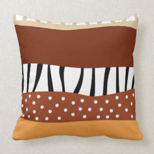 African Pattern Throw Pillow