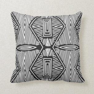 African Pattern Throw Pillow