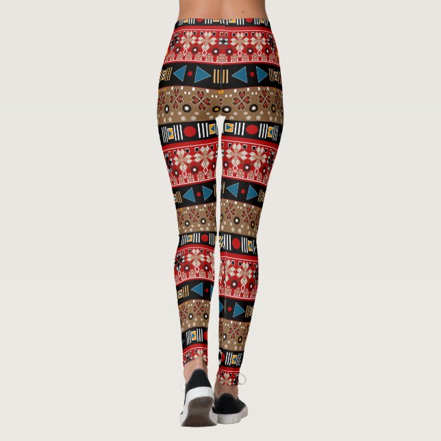 African patterns, oriental pattern  leggings (Back)