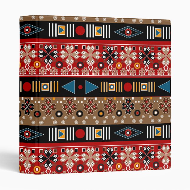 African patterns, oriental pattern throw pillow binder (Front/Spine)