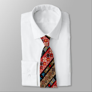 African patterns, oriental pattern tie