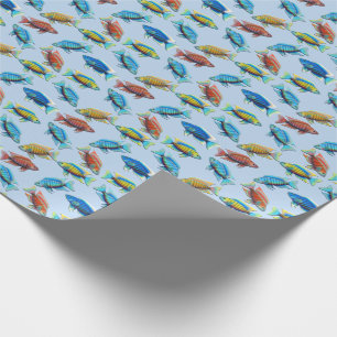 African Peacock Cichlid Fish Wrapping Paper