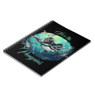 African Penguin Fishy Feast Notebook
