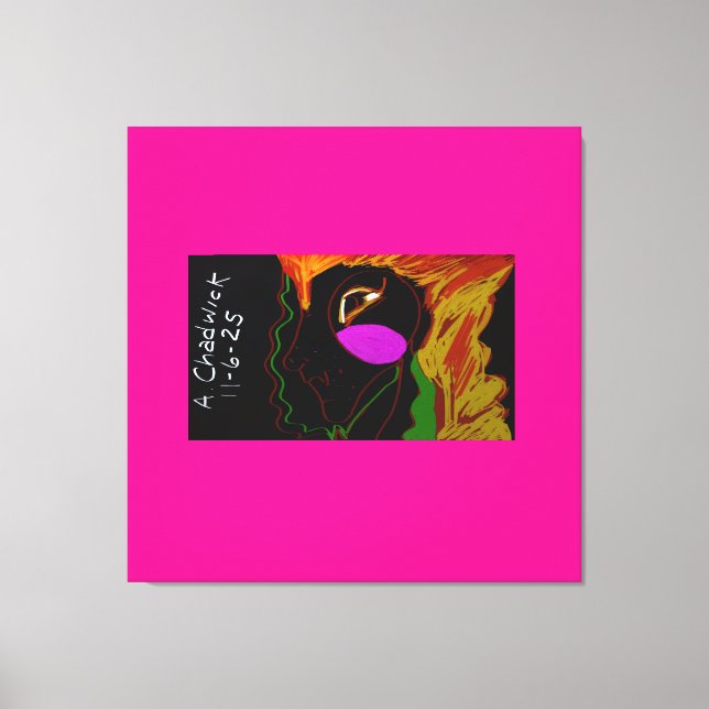 African Phoenix Rising  Canvas Print (Front)