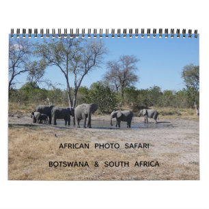 AFRICAN PHOTO SAFARI - BOTSWANA & SOUTH AFRICA  CALENDAR