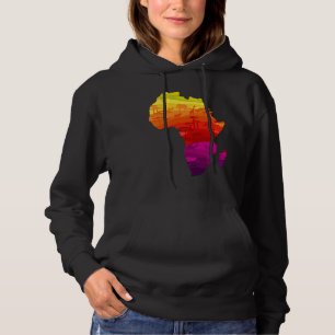 African Plains Coloured Traditional Pattern Hoodie