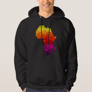 African Plains Coloured Traditional Pattern Hoodie