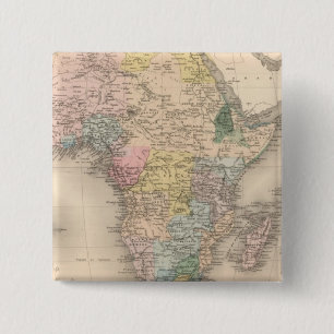 African Politics 2 Inch Square Button