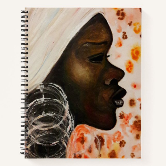 African Pretty Woman Notebook (Front)