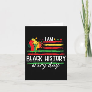 African Pride Juneteenth Black History Month  Card