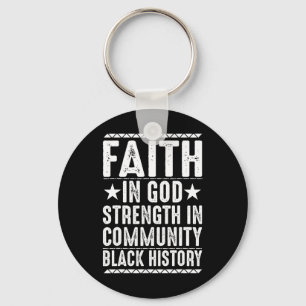 African Pride Juneteenth Black History Month Keychain