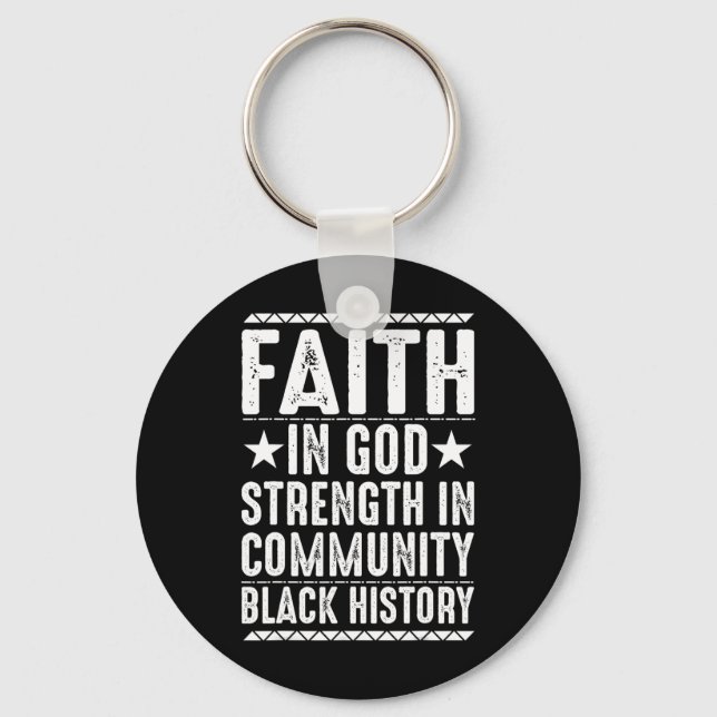 African Pride Juneteenth Black History Month  Keychain (Front)