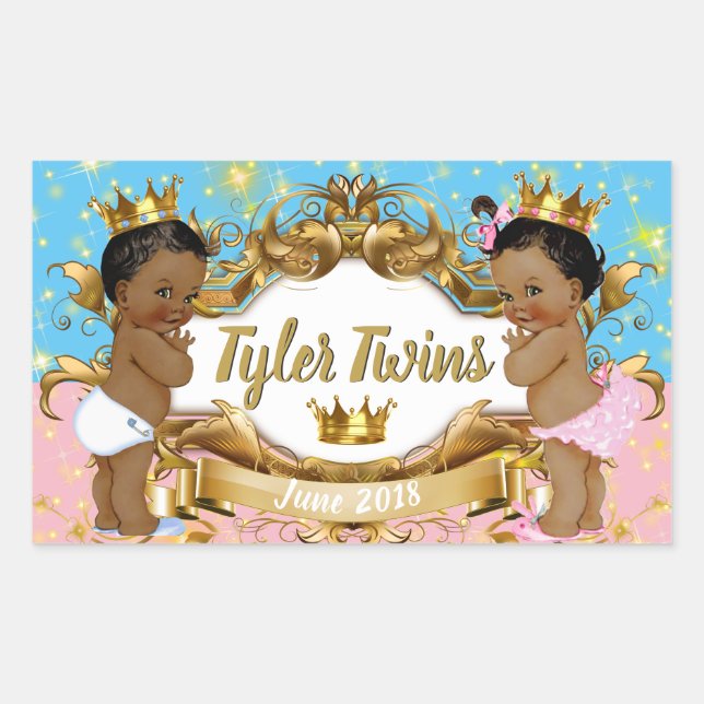 African Prince/Princess Royal Colour Block Sticker (Front)