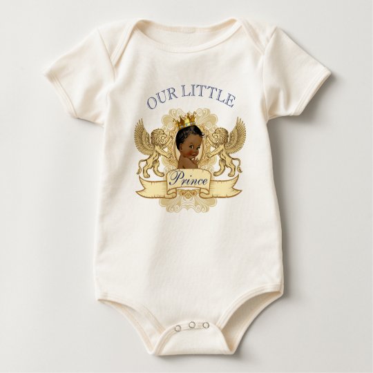 African Prince Royal Baby Shower Bodysuit