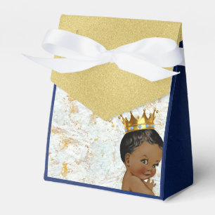 African Prince Royal Blue Gold Elegant Favor Box