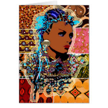 African Princess Greeting Card