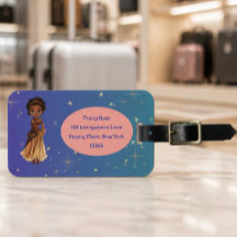 African princess luggage tag
