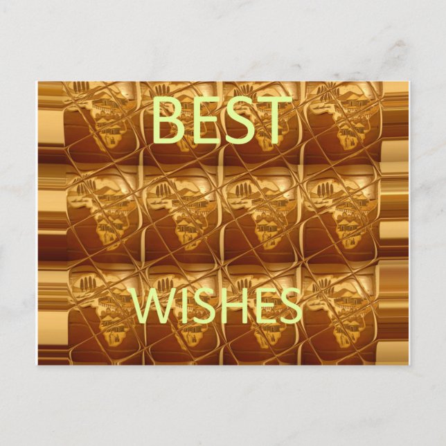 African Print Best Wings Design motif Carte postal (Devant)