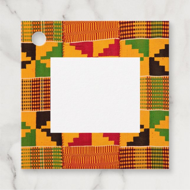 African Print Favour Tags (Front)