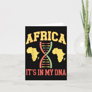 African Print For Men Women Kids Africa Black Hist Card