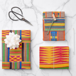 African Print Gift Wrapping Paper