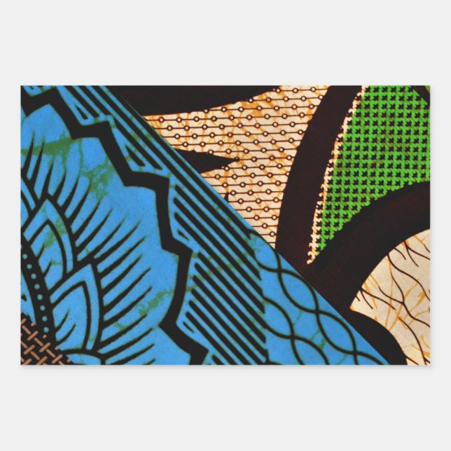 African Print Gift Wrapping Paper (Front)