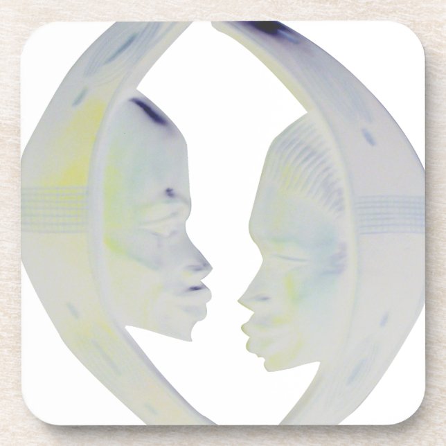 African Print Hakuna Matata Design Coaster (Front)