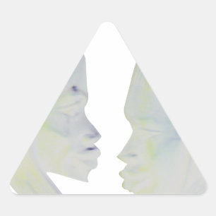 African Print Hakuna Matata Design Triangle Sticker