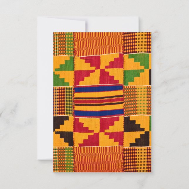 African Print Invitations & Announcements (Back)