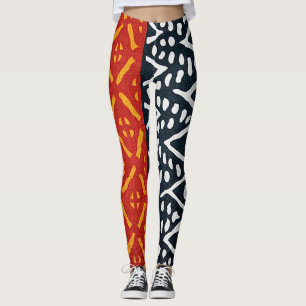 African Print L Leggings
