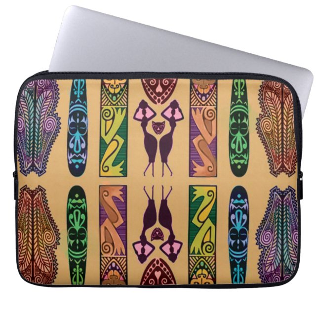 African Print Laptop Case (Front)