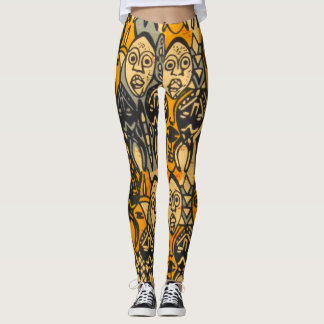 African Print Leggings