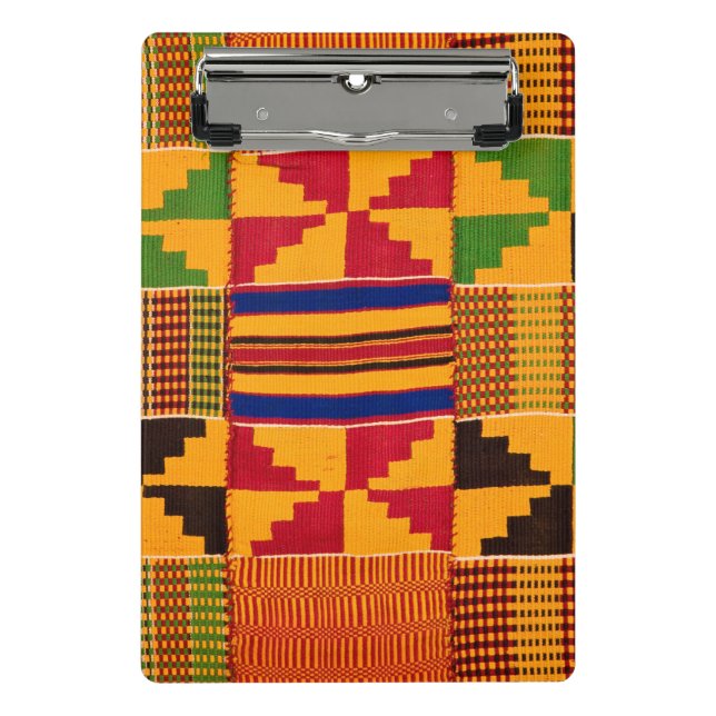 African Print Mini Clip Board (Front)