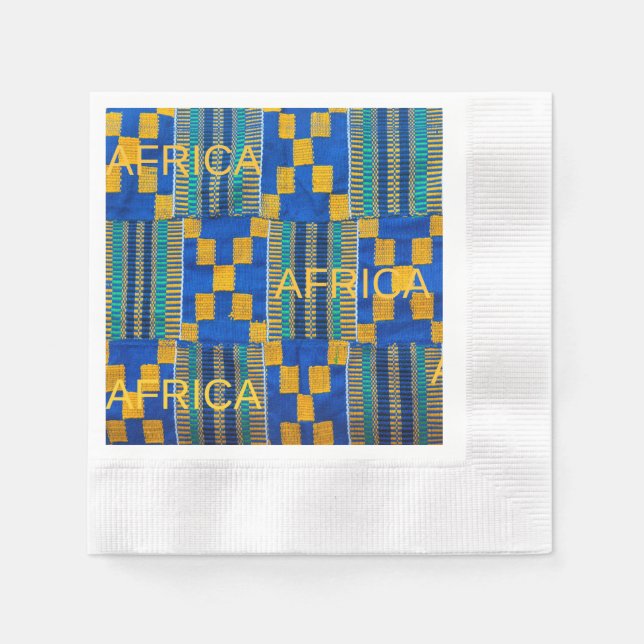 African Print Paper Nakpins Napkin (Front)