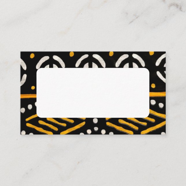African Print  Place Card (Front)